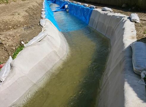 宮崎県　水路災害復旧仮工事(1021)