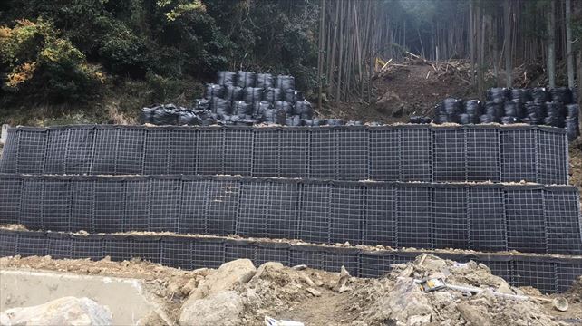 Disaster restoration earth retaining wall work in Nara Prefecture(818)