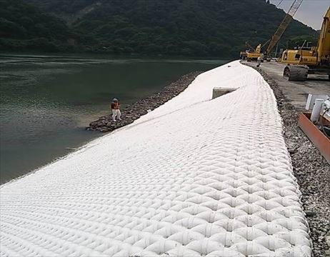 Niigata Prefecture River road disaster restoration slope protection work (622)