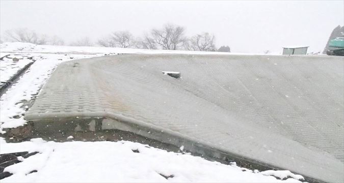 Toyama Prefecture Reservoir improvement slope protection work (670)