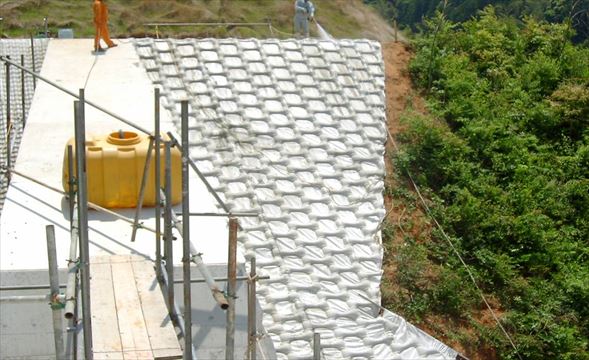 Yamaguchi Prefecture Erosion control slope construction(739)